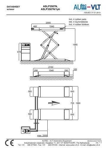 ASLP3507N, ASLP3507N/1ph - Autec-VLT Automotive Equipment