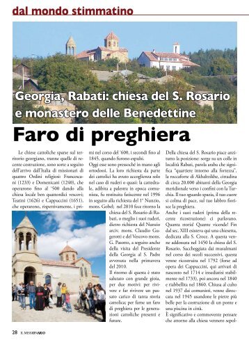 Faro di preghiera - Stimmatini