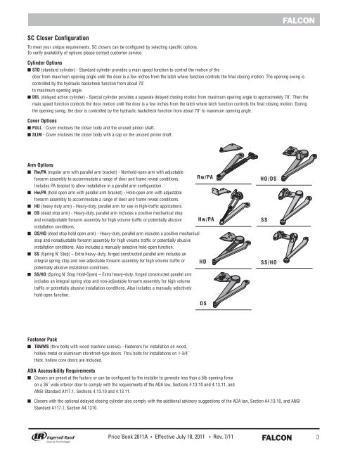 Falcon July 18, 2011A Pricebook.pdf - Access Hardware Supply