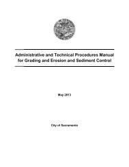 DRAFT Erosion and Sediment Control Plan - City of Sacramento ...