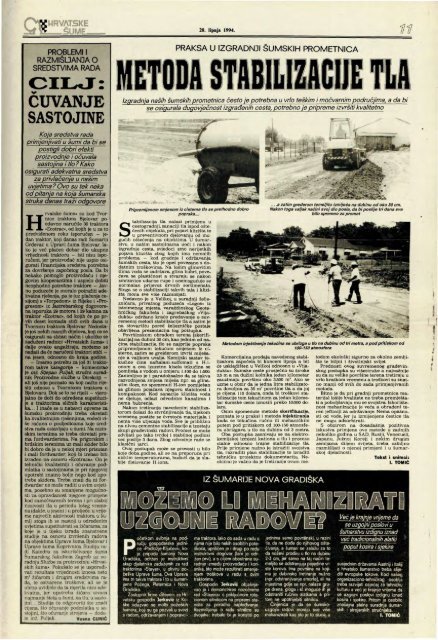 HRVATSKE ŠUME 36 (20.6.1994.)