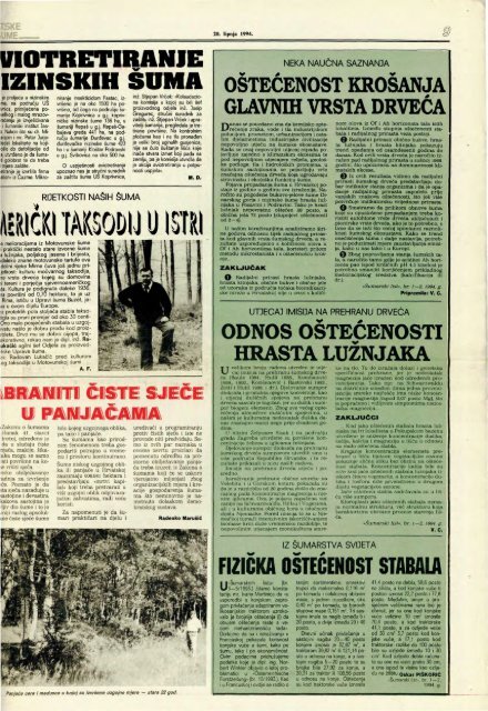 HRVATSKE ŠUME 36 (20.6.1994.)