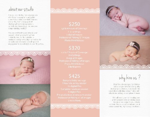 Newborn session prices and info