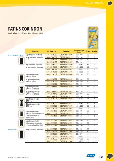 Abrasifs - Norton Construction Products