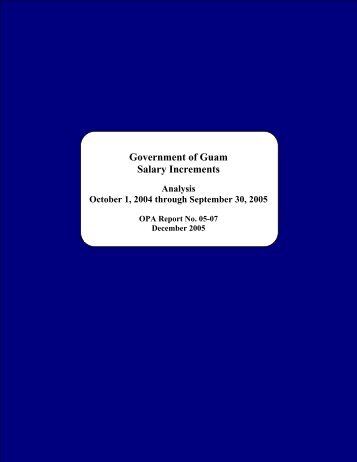 Government of Guam Salary Increments - The Office of Public ...