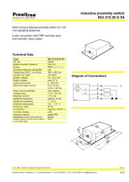 Inductive proximity switch IKU 215.38 G S4