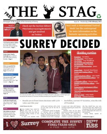 Issue 56 - University of Surrey's Student Union