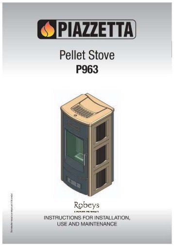 Piazzetta P963 Installation, Use and Maintenance ... - Robeys Ltd