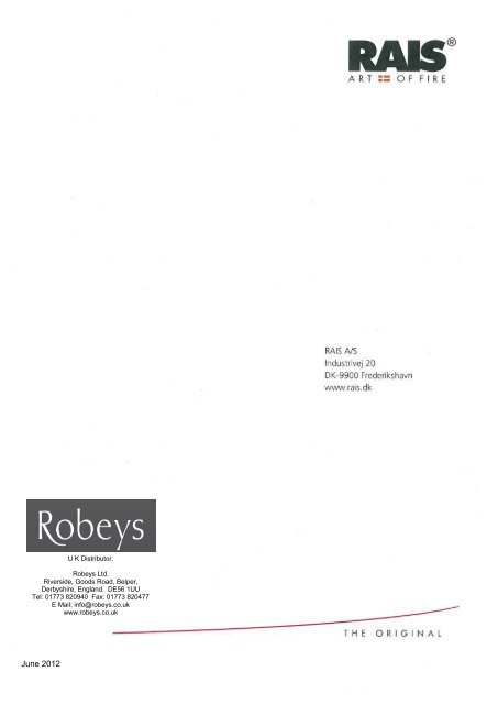 USER MANUAL RAIS 500 - Robeys Ltd