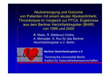 Akutversorgung und Outcome von Patienten mit einem akuten ...