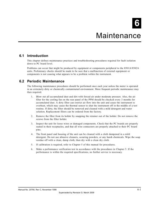 Manual - 8500A Series Peak Power Meter - Giga-tronics