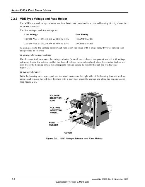 Manual - 8500A Series Peak Power Meter - Giga-tronics