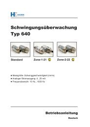 Schwingungsüberwachung Typ 640 - Hauber-Elektronik GmbH