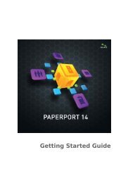 Nuance: PaperPort 14 Getting Started Guide - static.highspeedb...