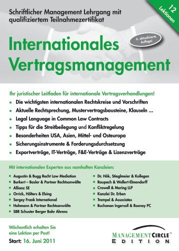 Internationales Vertragsmanagement - Management Circle AG