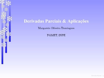 Derivadas Parciais & Aplicações