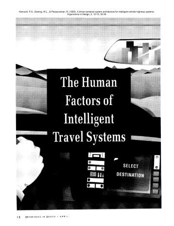 (1993). A driver-centered system architecture for ... - Peter Hancock