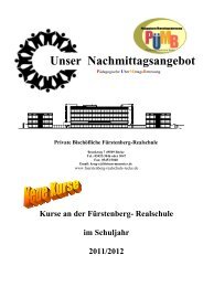 Unser Nachmittagsangebot - Fürstenberg-Realschule-Recke