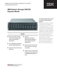 IBM System Storage DS4700 Express Model - Nordic Computer A/S
