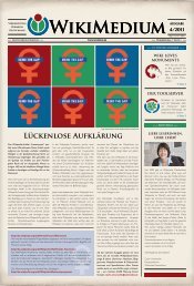 Wikimedium 4/2011 - Wikimedia Deutschland