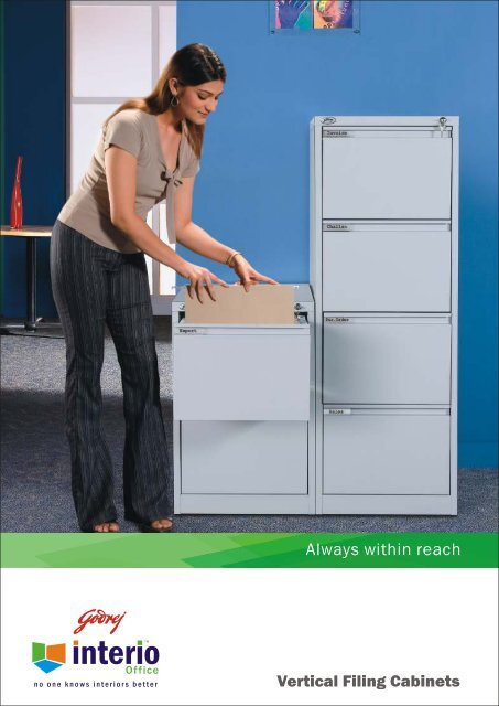 to download the Brochure of Vertical Filing Cabinets