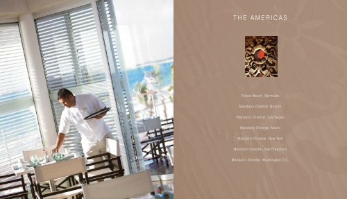 MANDARIN ORIENTAL HOTEL GROUP DIRECTORY 2012