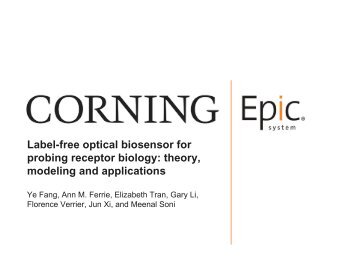 Label-free optical biosensor for probing receptor biology: theory