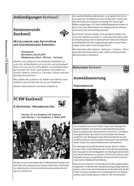 Woche 08 - Marktgemeinde Rankweil