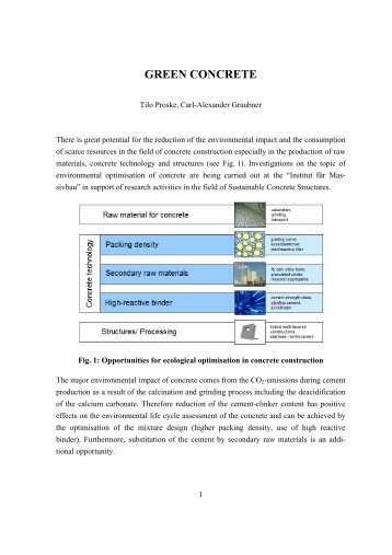 GREEN CONCRETE - Institut fÃ¼r Massivbau