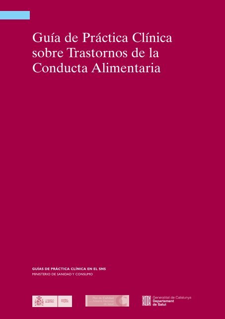 GPC sobre Trastornos de Conducta Alimentaria (TCA)