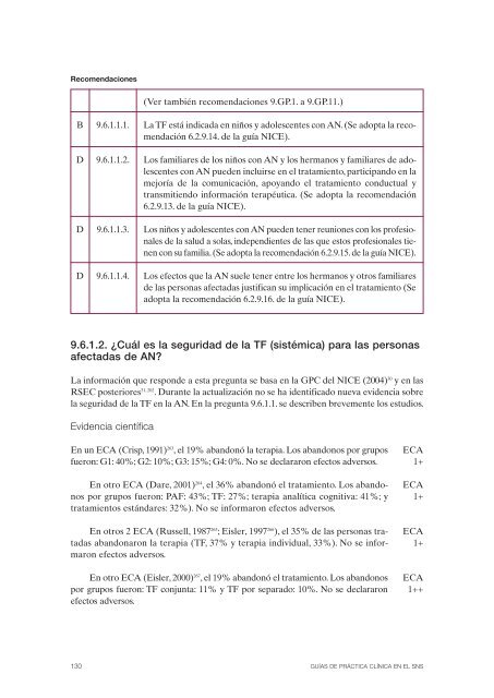 GPC sobre Trastornos de Conducta Alimentaria (TCA)