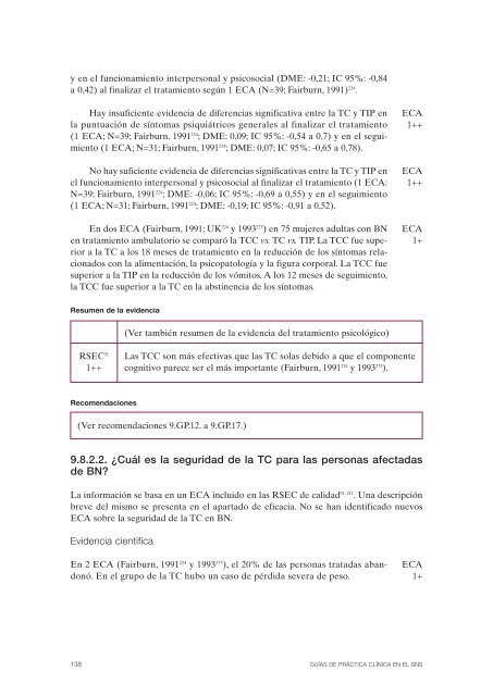 GPC sobre Trastornos de Conducta Alimentaria (TCA)