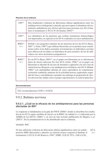 GPC sobre Trastornos de Conducta Alimentaria (TCA)