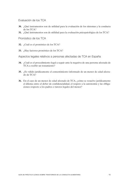 GPC sobre Trastornos de Conducta Alimentaria (TCA)