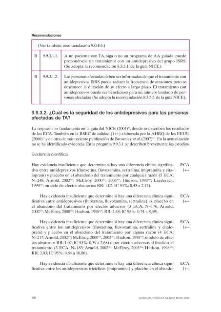 GPC sobre Trastornos de Conducta Alimentaria (TCA)