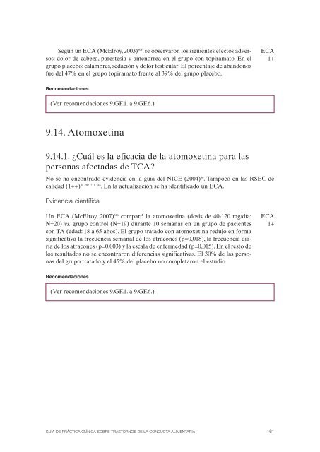 GPC sobre Trastornos de Conducta Alimentaria (TCA)