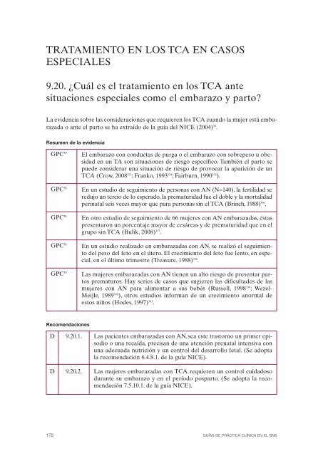 GPC sobre Trastornos de Conducta Alimentaria (TCA)