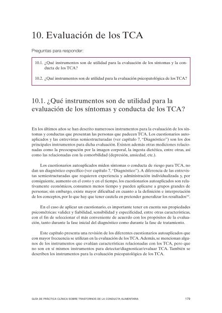 GPC sobre Trastornos de Conducta Alimentaria (TCA)