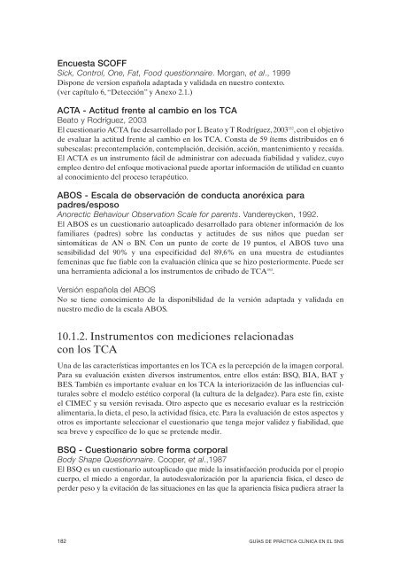 GPC sobre Trastornos de Conducta Alimentaria (TCA)