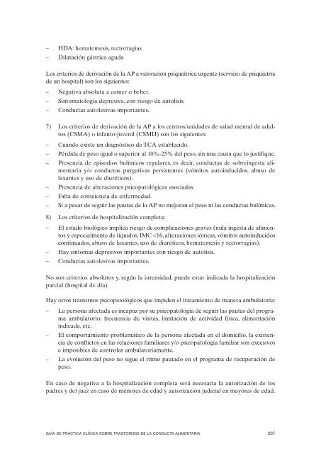 GPC sobre Trastornos de Conducta Alimentaria (TCA)