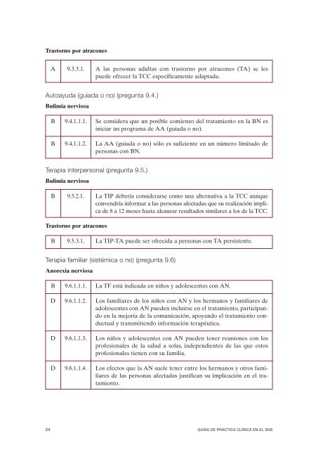 GPC sobre Trastornos de Conducta Alimentaria (TCA)