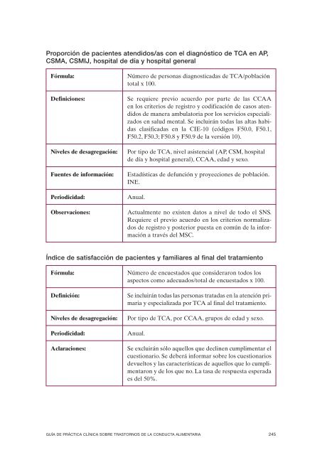 GPC sobre Trastornos de Conducta Alimentaria (TCA)