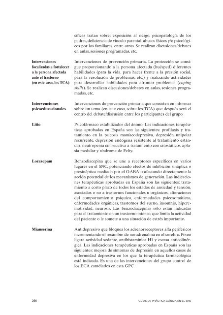 GPC sobre Trastornos de Conducta Alimentaria (TCA)