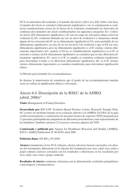 GPC sobre Trastornos de Conducta Alimentaria (TCA)