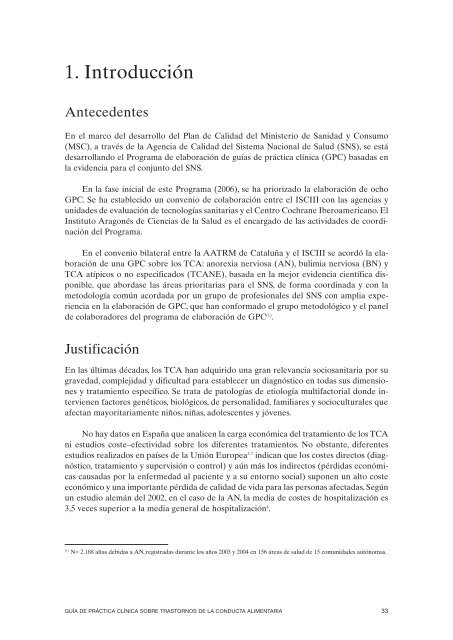 GPC sobre Trastornos de Conducta Alimentaria (TCA)