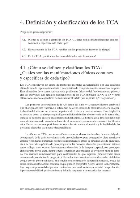 GPC sobre Trastornos de Conducta Alimentaria (TCA)