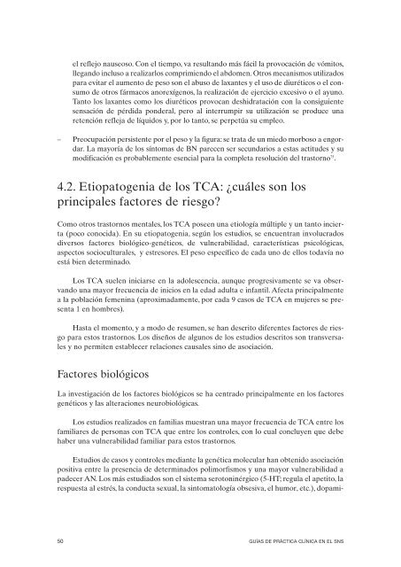 GPC sobre Trastornos de Conducta Alimentaria (TCA)