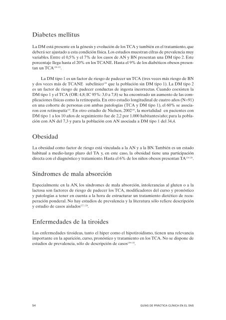 GPC sobre Trastornos de Conducta Alimentaria (TCA)