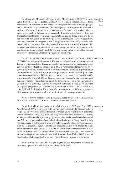 GPC sobre Trastornos de Conducta Alimentaria (TCA)