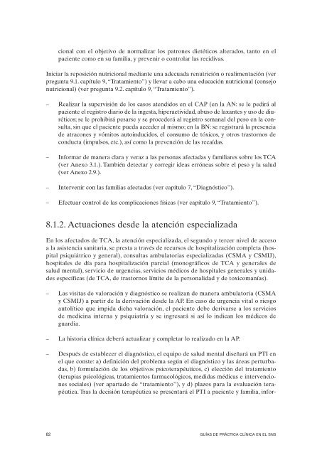 GPC sobre Trastornos de Conducta Alimentaria (TCA)